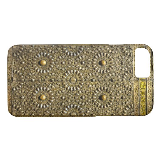 古代Kaabaの真鍮の銅のアラベスクパターンドア Case-Mate iPhoneケース (裏面(横))