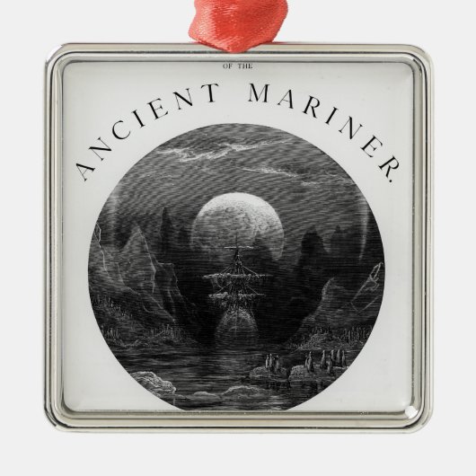 「古代Marinerの霜からのとびら メタルオーナメント (正面)