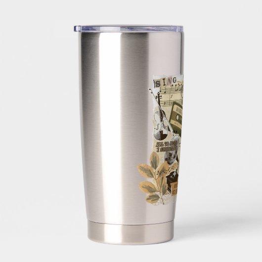古伝統的クリスチャン讃美歌コラージュ 保温保冷タンブラー (右面)