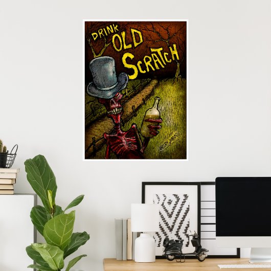 古傷を飲む ポスター (ホームオフィス)