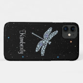 古典モノグラム自然きらきら光るラインストーン Case-Mate iPhoneケース (裏面(横))