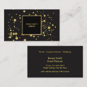 古典的なイベントプランナー 名刺 (正面/裏面)