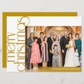 古典的なエレガントクリスマスカード シーズンカード (正面/裏面)