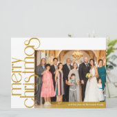 古典的なエレガントクリスマスカード シーズンカード (スタンド正面)