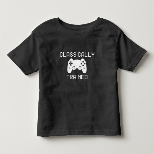 古典的なトレーニングを受けた トドラーTシャツ (正面)