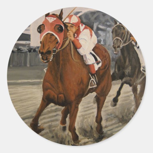 古典的なレースでオーナーを魅了する美しい馬 ラウンドシール (正面)
