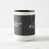 古典的な訓練を受けたゲーマーのマググ ツートーンマグカップ (中央)