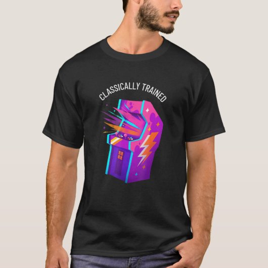古典的に訓練されたアーケードレトロヴィンテージビデオゲーム Tシャツ (正面)