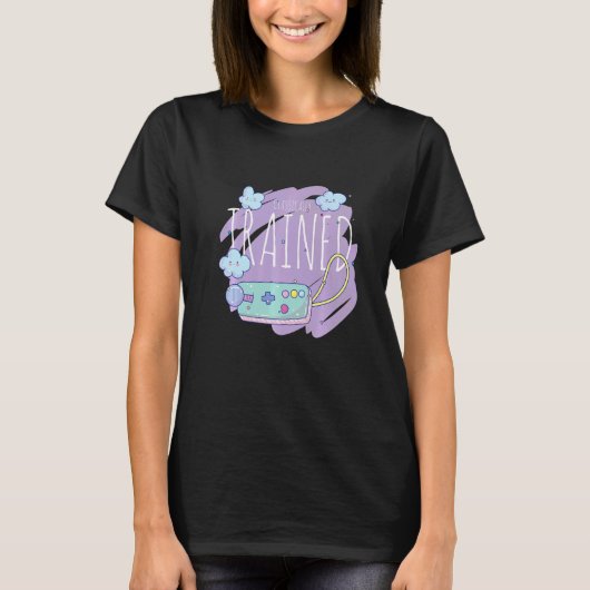 古典的に訓練された可愛いレトロビデオゲーム制御 Tシャツ (正面)