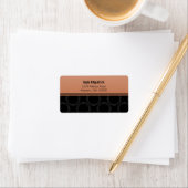 古典的エレガントな円住所 シール (インサイチュ)