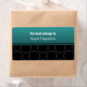 古典的エレガントな円蔵書票 ラベル (インサイチュ)