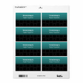 古典的エレガントな円蔵書票 ラベル (フルシート)