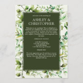 古典的エレガントな素朴縁どフローラの プログラム (正面)