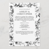 古典的エレガントな素朴縁どフローラの プログラム (正面)