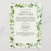 古典的エレガントな素朴縁どフローラの プログラム (正面)