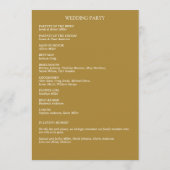 古典的エレガントな素朴縁どフローラの プログラム (裏面)