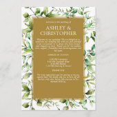 古典的エレガントな素朴縁どフローラの プログラム (正面)