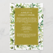 古典的エレガントな素朴縁どフローラの プログラム (正面)