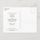 古典的エレガントな素朴縁どフローラの 案内ポストカード (裏面)