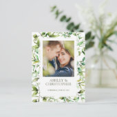 古典的エレガントな素朴縁どフローラの 案内ポストカード (スタンド正面)