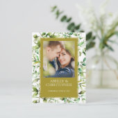 古典的エレガントな素朴縁どフローラの 案内ポストカード (スタンド正面)