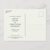 古典的エレガントな素朴縁どフローラの 案内ポストカード (裏面)