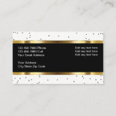 古典的プロフェッショナルデザイン 名刺 (裏面)