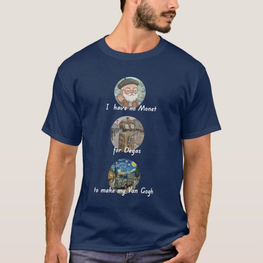 古典芸術家たちの現代のジレンマ Tシャツ (正面)