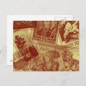 古切手のポストカード ポストカード (正面/裏面)