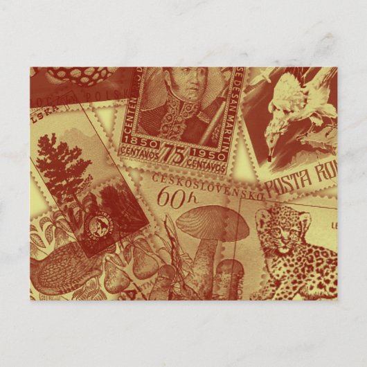 古切手のポストカード ポストカード (正面)