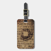 古印、福利、茶と道 – 中国 ラゲッジタグ (正面縦)