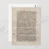 古史物語中世写本 ポストカード (正面/裏面)