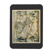 古地図　アメリカシウェ・ノーブス・オルビス　1596 マグネット (縦)