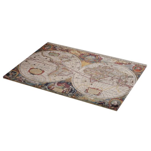 古地図 カッティングボード (角)