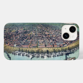 古地図 セントルイス ミズーリ州 ミシシッピ川 Case-Mate iPhone 14ケース