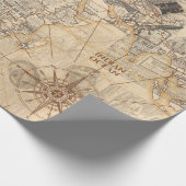 古地図 ラッピングペーパー (角)