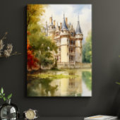 古城の素晴らしい水の色のポスフランスのター ポスター