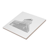 古城建築のスケッチ タイル (側面)