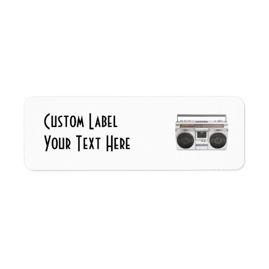 古学校のホームボックスラジオ ラベル (正面)