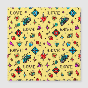 古学校の入れ墨の愛のパターン