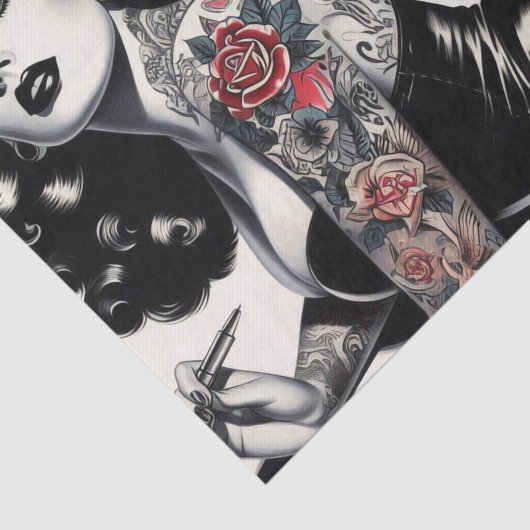 古学校の入れ墨をした少女 薄葉紙 (詳細)