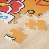 古学校の入れ墨:かわいいシームレス ジグソーパズル (側面)