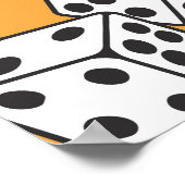 古学校の入れ墨：かわいいシームレス ポスター (角)