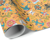 古学校の入れ墨：かわいいシームレス ラッピングペーパー (ロールコーナー)