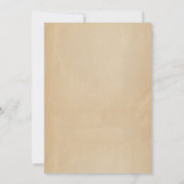 古学校の写真結婚式招待状 招待状 (裏面)