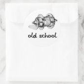 古学校コースターハブステッカー ラウンドシール (バッグ)