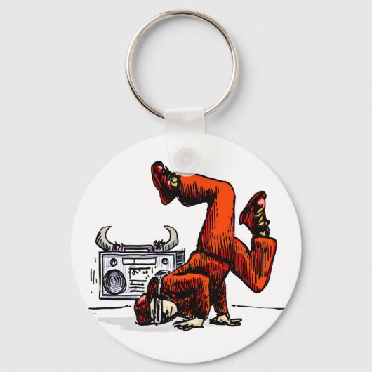 古学校バッジ キーホルダー (正面)