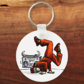 古学校バッジ キーホルダー (正面)