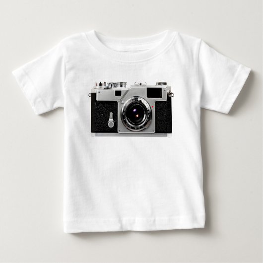 古学校フィルムカメラ ベビーTシャツ (正面)