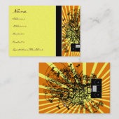 古学校ブームボックスショックミュージカルノートの渦巻き 名刺 (正面/裏面)